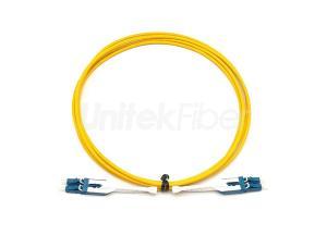 pull push uniboot optic fiber patch cord lc lc 9 125un single mode lszh flame retardand 2