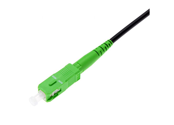 armored fiber optic jumper sc apc to sc apc single mode g657a1 black color 2