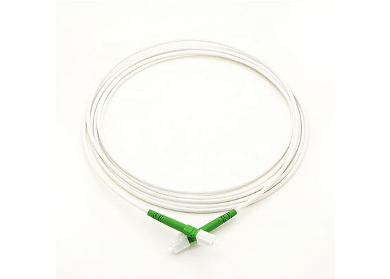 Fiber Optic Jumpers LC/APC-LC/APC Patch Cord LSZH White color with Special Dust Cup