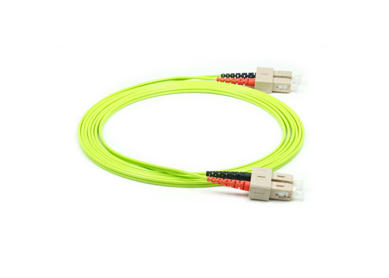 Fiber Optic Jumper SC/UPC-SC/UPC Duplex Patchcord Multimode OM5 Green Color