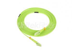 Fiber Optic Patchcord LC/PC-LC/PC Jumper Cables Multimode OFNR OM5 Green Color