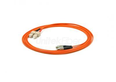 Premium Fiber Optic Patchcord SC to FC Duplex OM2 3.0mm Orange LSZH