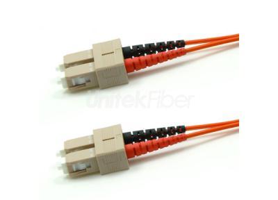 Fiber Optic Patch Cord SC/UPC to SC/UPC 62.5/125um OM1 Duplex PVC/LSZH Jacket