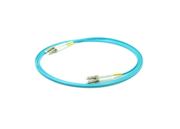 10G OM3 LC/UPC to LC/UPC Fiber Optic Patch Cord 50/125um Multimode 2.0mm Aqua
