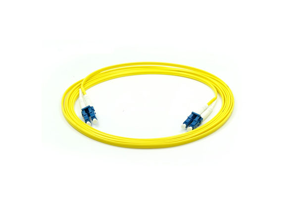 Duplex Jumper LC/UPC to LC/UPC Fiber Optic Patch Cord OS2 9/125um Corning Fiber G657