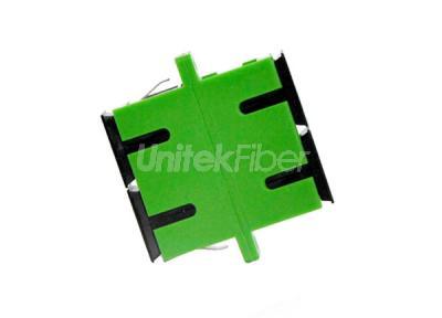 Flange SC/APC Fiber Optic Adapter Duplex Green Color 0.2dB