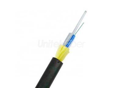Outdoor Aerial ADSS Fiber Optic Cable Single Mode G652D 100M to 300M Span 12~288 cores Single Jacket PE
