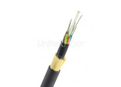 ADSS Fiber Optic Cable Outdoor Aerial 96cores Single Mode 100m 150m 200m Span Double Jacket