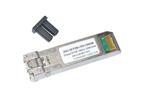 cwdm 25g sfp28 optic transceiver module 1350nm 10km ddm compatible with multiple brands  5