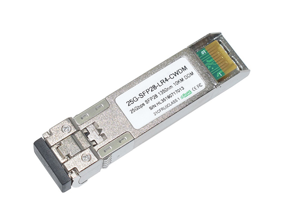 CWDM 25G SFP28 Optic Transceiver Module 1350nm 10KM DDM Compatible With Multiple Brands