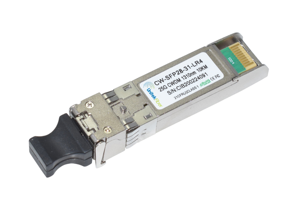 SFP28 LR4 25G Optical Transceiver For Ethernet and Data Center Duplex 1330nm 10km DOM CWDM