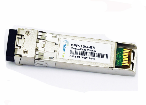 10G SFP+ SR/LR/ER/ZR Optical Transceiver with Duplex LC Connector 10km 40km 80km
