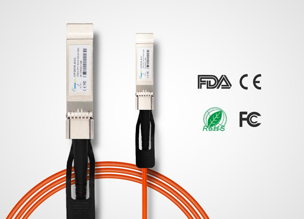 10G AOC SFP+ Active Optical Cable OM3 Wavelength 850nm 1m-5m