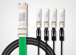 40G QSFP DAC Cable to 4 x 10G SFP+ Breakout AWG24 Direct Attach Copper Cable 3M