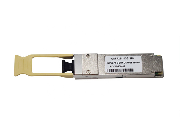 high reliability qsfp28 100g sr4 optical transceiver in fiber optic network equipment 850nm 100m
