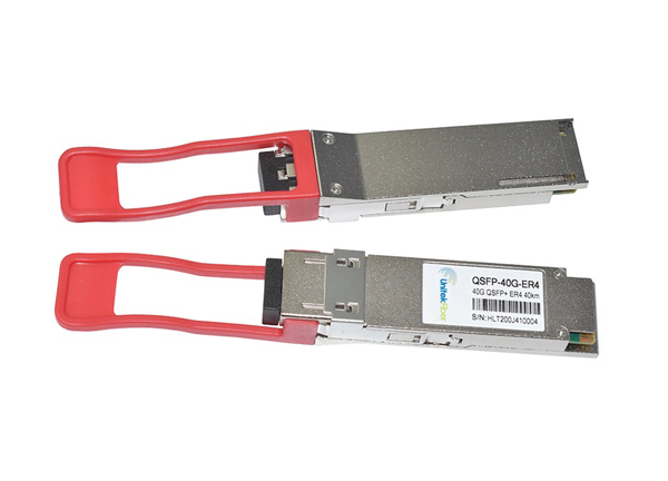 40G QSFP+ Optical Transceiver Up to 40km With Duplex LC Connector 1320nm DOM SMF