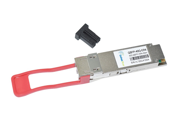 40G QSFP+ Optical Transceiver Up to 40km With Duplex LC Connector 1320nm DOM SMF