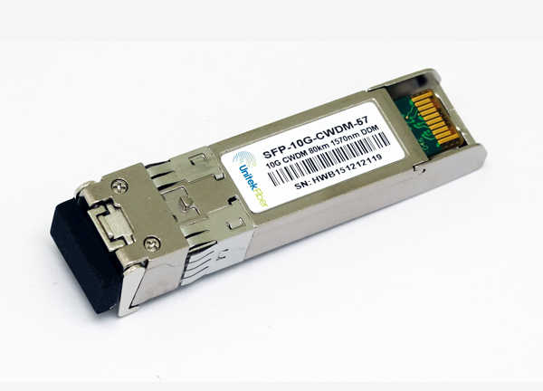 10G CWDM DWDM Fiber Optical Transceiver Module 1270nm-1570nm 40KM