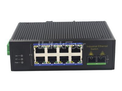 10/100M 1 Optical Port 8 Electrical RJ45 Ports Industrial Ethernet POE Switch