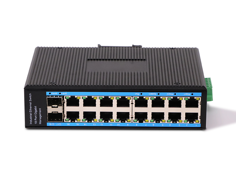 Full Gigabit 16 Electrical Ports and 2 Optical Ports Industrial POE Switch Vendors