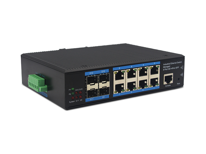 Best Quality Managed Gigabit Electrical 8 Ports 4 Port SFP Industrial Ethernet Switch