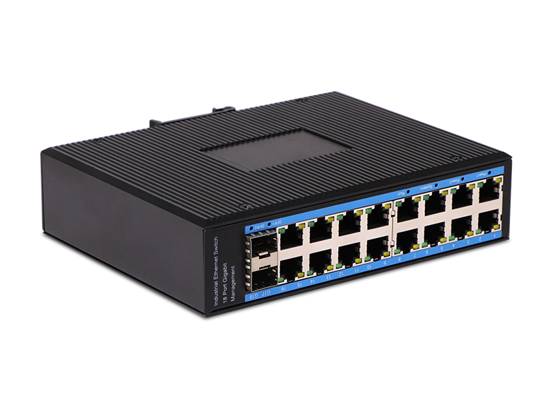 Full Gigabit 16 Electrical Ports and 2 Optical Ports Industrial POE Switch Vendors