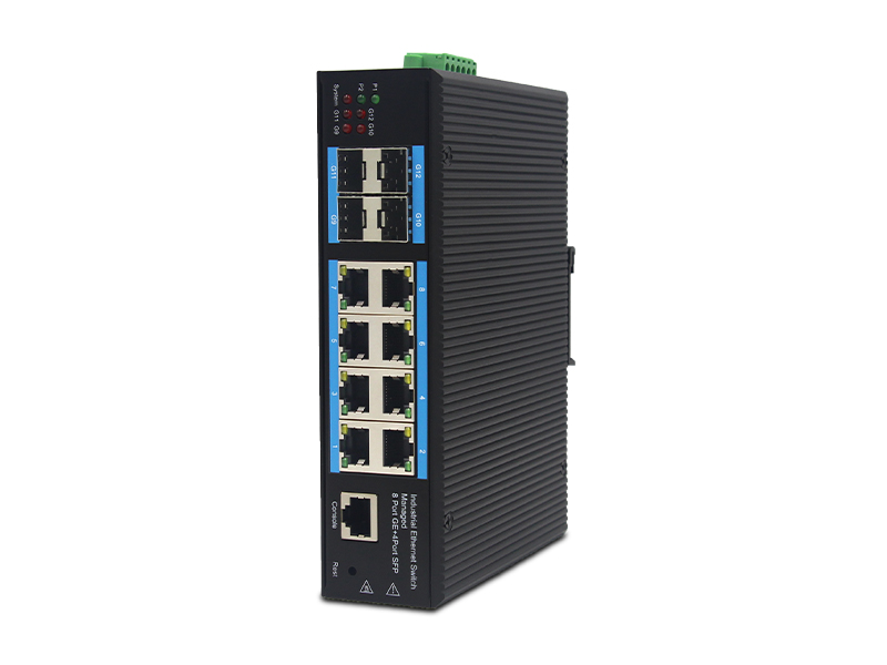 Best Quality Managed Gigabit Electrical 8 Ports 4 Port SFP Industrial Ethernet Switch