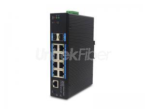 Data Center Managed 8 Electrical Ports Full Gigabit Industrial Ethernet Switch with 2 SFP Ports