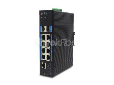 Data Center 8 Electrical Ports Full Gigabit Industrial Ethernet Switch with 2 SFP Ports