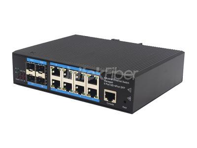 Best Quality Managed Gigabit Electrical 8 Ports 4 Port SFP Industrial Ethernet Switch
