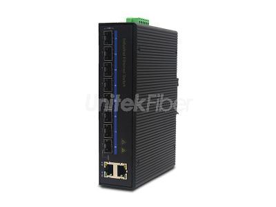 High Reliability Industrial POE Switch Full Gigabit SFP 8 Ports 1000m Electrical 2 Ports