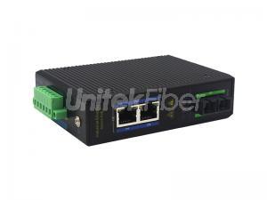 10/100/1000M RJ45 2 Ports + Optical Port Unmanaged industrial  PoE Ethernet Switch For Data Center
