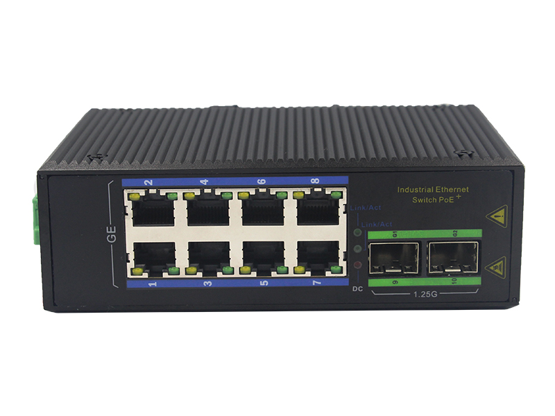 Industrial Ethernet PoE Switch with SFP and RJ45 Gigabit Switch Brands for Fiber Optical Network