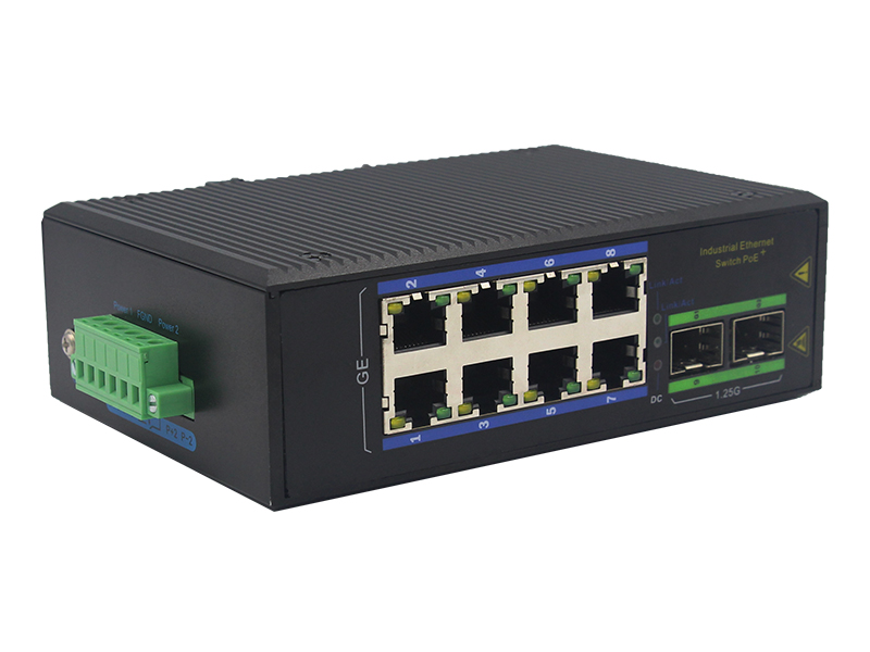 Industrial Ethernet PoE Switch with SFP and RJ45 Gigabit Switch Brands for Fiber Optical Network