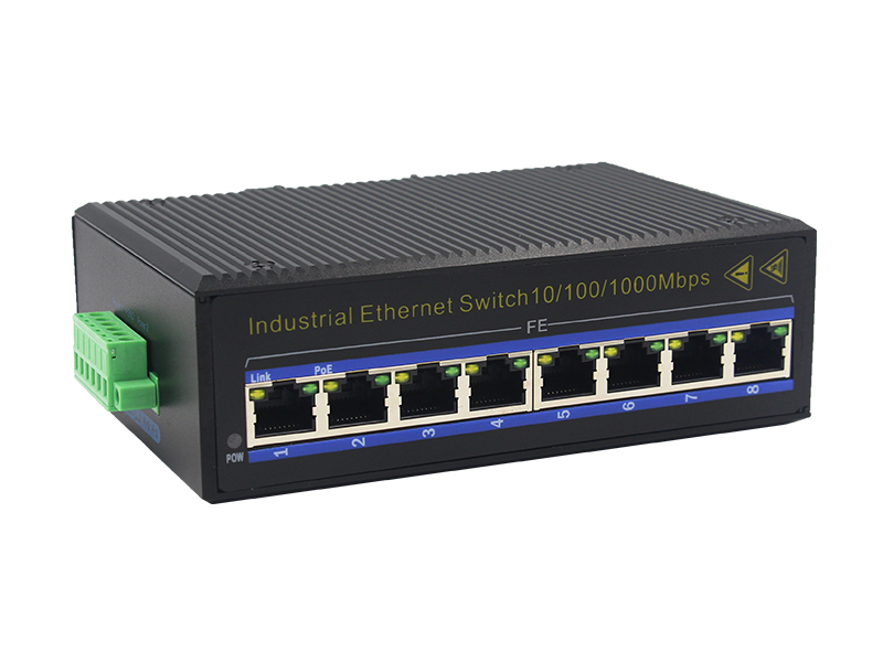 High Performance China 10M /100M  Industrial PoE Ethernet Switch with 8 Electrical Ports