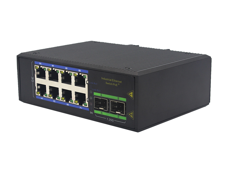 Industrial Ethernet PoE Switch with SFP and RJ45 Gigabit Switch Brands for Fiber Optical Network