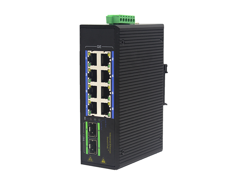 Industrial Ethernet PoE Switch with SFP and RJ45 Gigabit Switch Brands for Fiber Optical Network