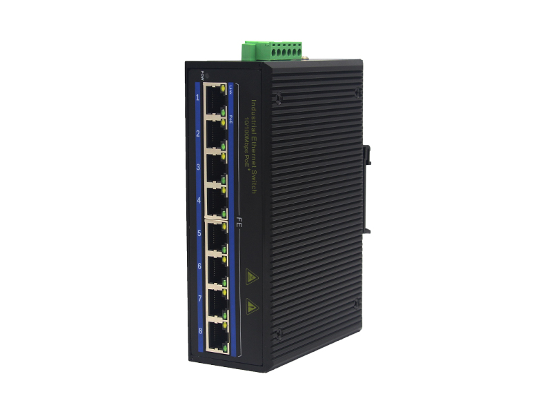 High Performance China 10M /100M  Industrial PoE Ethernet Switch with 8 Electrical Ports