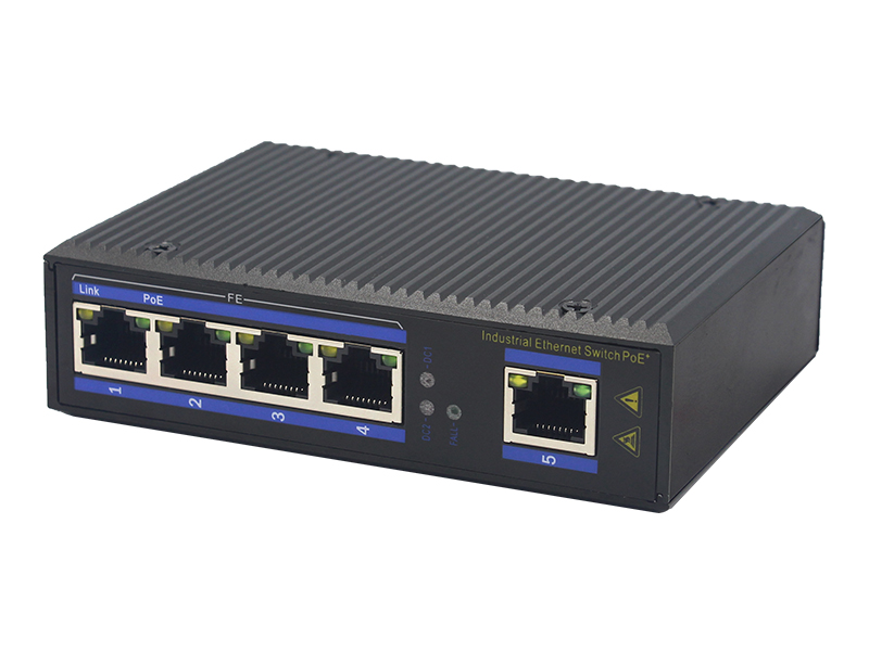 100M 5-port Unmanaged Industrial-grade PoE Ethernet Switch Din-rail
