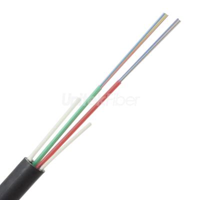 Indoor|outdoor FTTH Fiber optic Cable GJXZY Lose Tube 2-24 cores Single Mode G657 G652D PE|LSZH Black