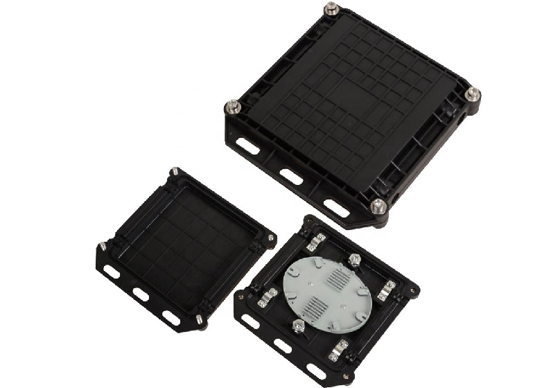 2 In 2 Out 24 Cores Mini Type Inline Fiber Optic Splice Closure Aerial Application Fiber Optic Enclosure