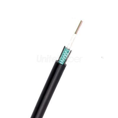 Customized Outdoor GYXTW Fiber Optic Cable  4 core Single Mode G652D Waterproof Armored Jacket PE