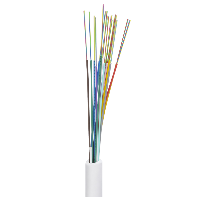 FTTB Indoor Fiber Optic Cable 2-288 cores Loose Tube Multi-cores Micro-tube G6571A Riser FR LSZH White|Black