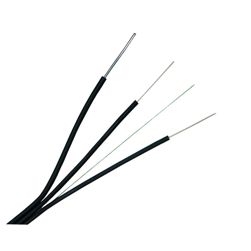 FTTH Outdoor Drop Fiber Optic Cable|GJXFH Self-supporting Cable 1 2 4 cores G652A1  LSZH Black