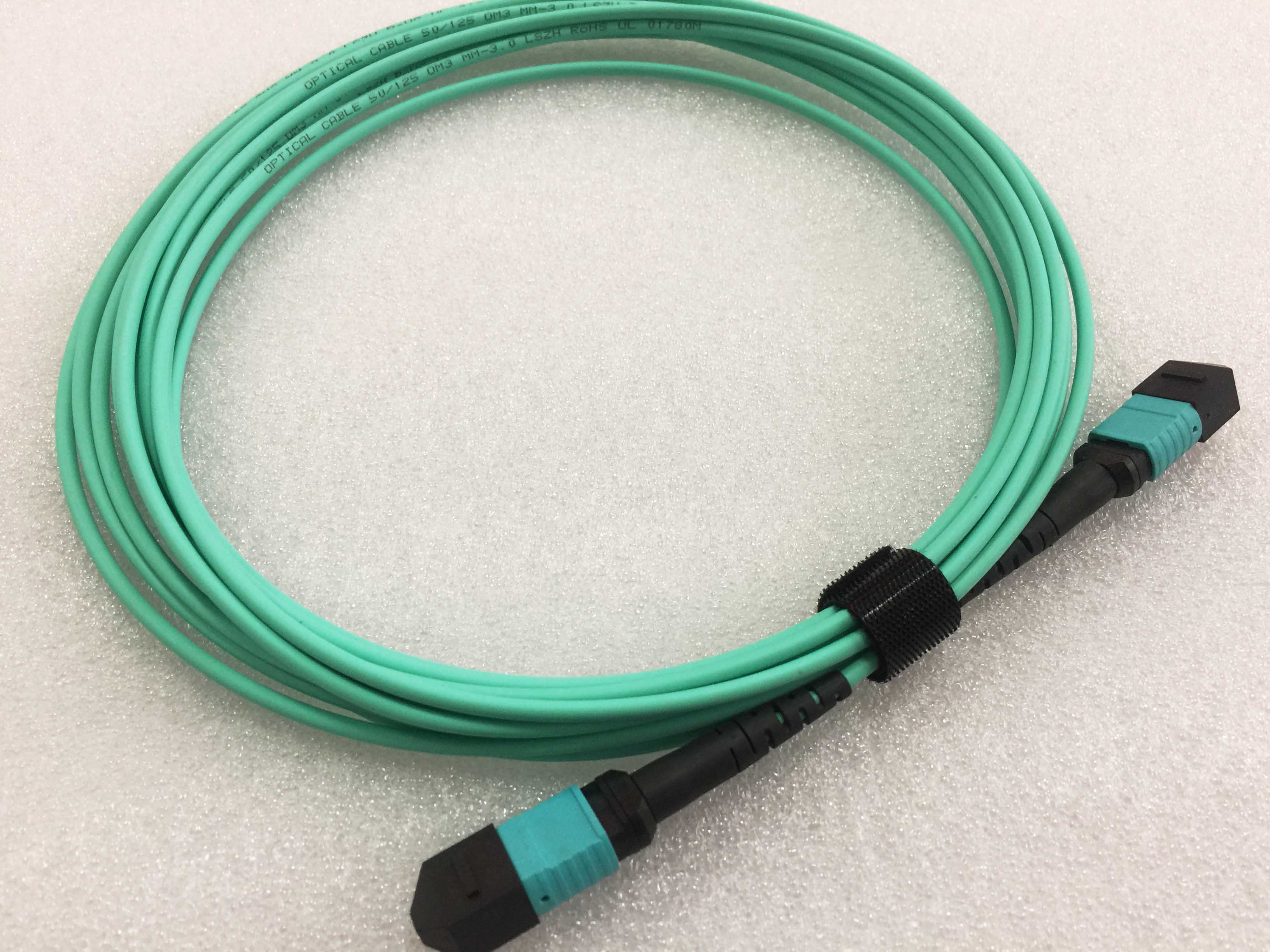 Best MTP/MPO Fiber Cable|MPO- MPO Trunk Cable OM3 Aqua 12 Cores Multimode Connector 3M LSZH