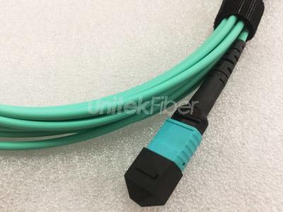 Best MTP/MPO Fiber Cable|MPO- MPO Trunk Cable OM3 Aqua 12 cores Multimode Connector 3M LSZH