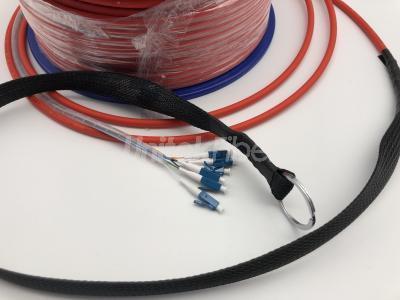 Best Selling Armored Bulk Fiber Cable 6 cores LC/UPC-LC/UPC Fiber Optic Jumper SM G652D LSZH Red
