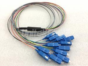 High Quality 12 Core Fiber Optic Ribbon Pigtail SC/UPC SM G657A1 3M
