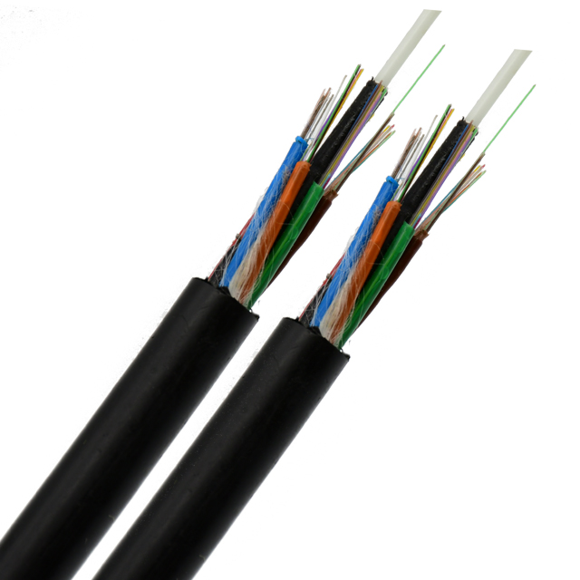 Duct Outdoor Fiber Optic Cable GYFTY 24 cores Single Mode G652D Non-metal Jacket PE Black