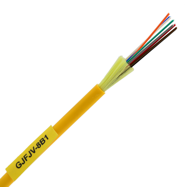 Fiber Optic Cable GJFJV 12F Single-mode Aramid Yarn Loose Tube For Indoor